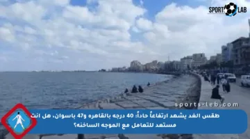 طقس الغد يشهد ارتفاعاً حاداً: 40 درجة بالقاهرة و47 بأسوان، هل أنت مستعد للتعامل مع الموجة الساخنة؟